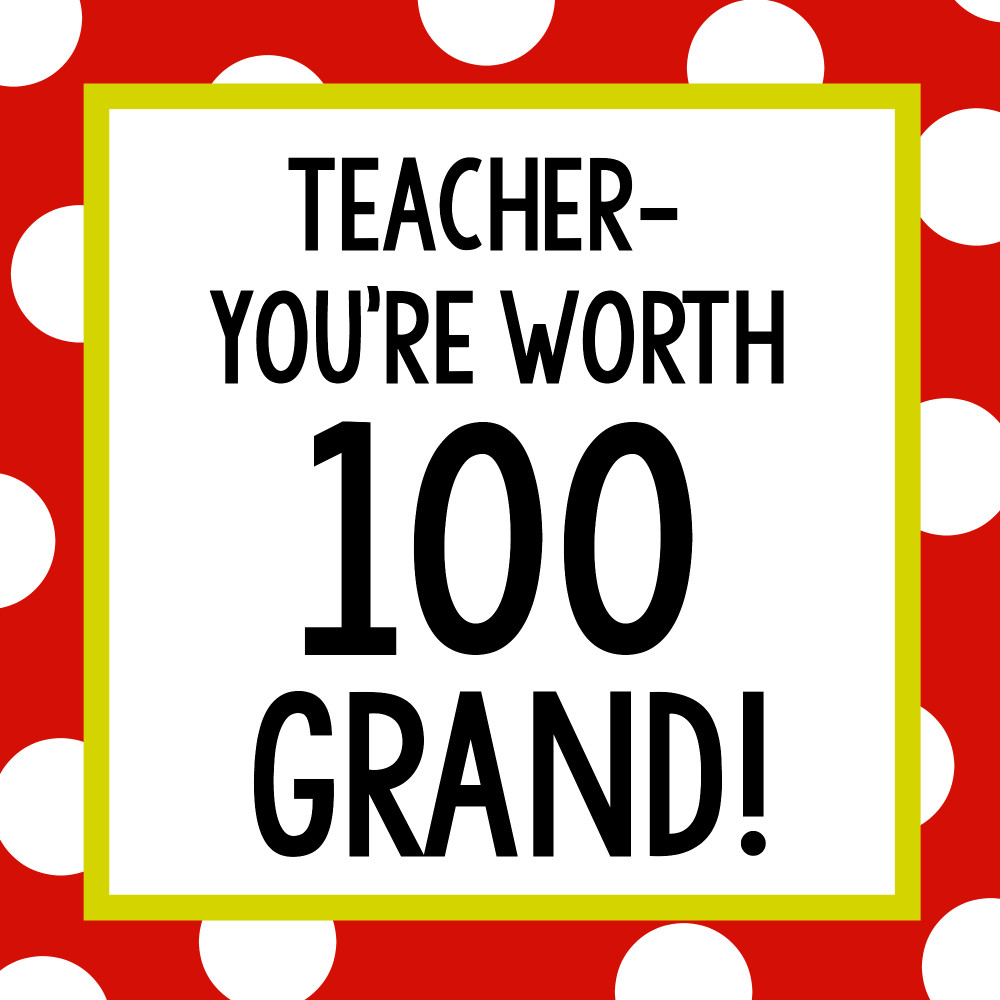 100 Grand Gift Tag