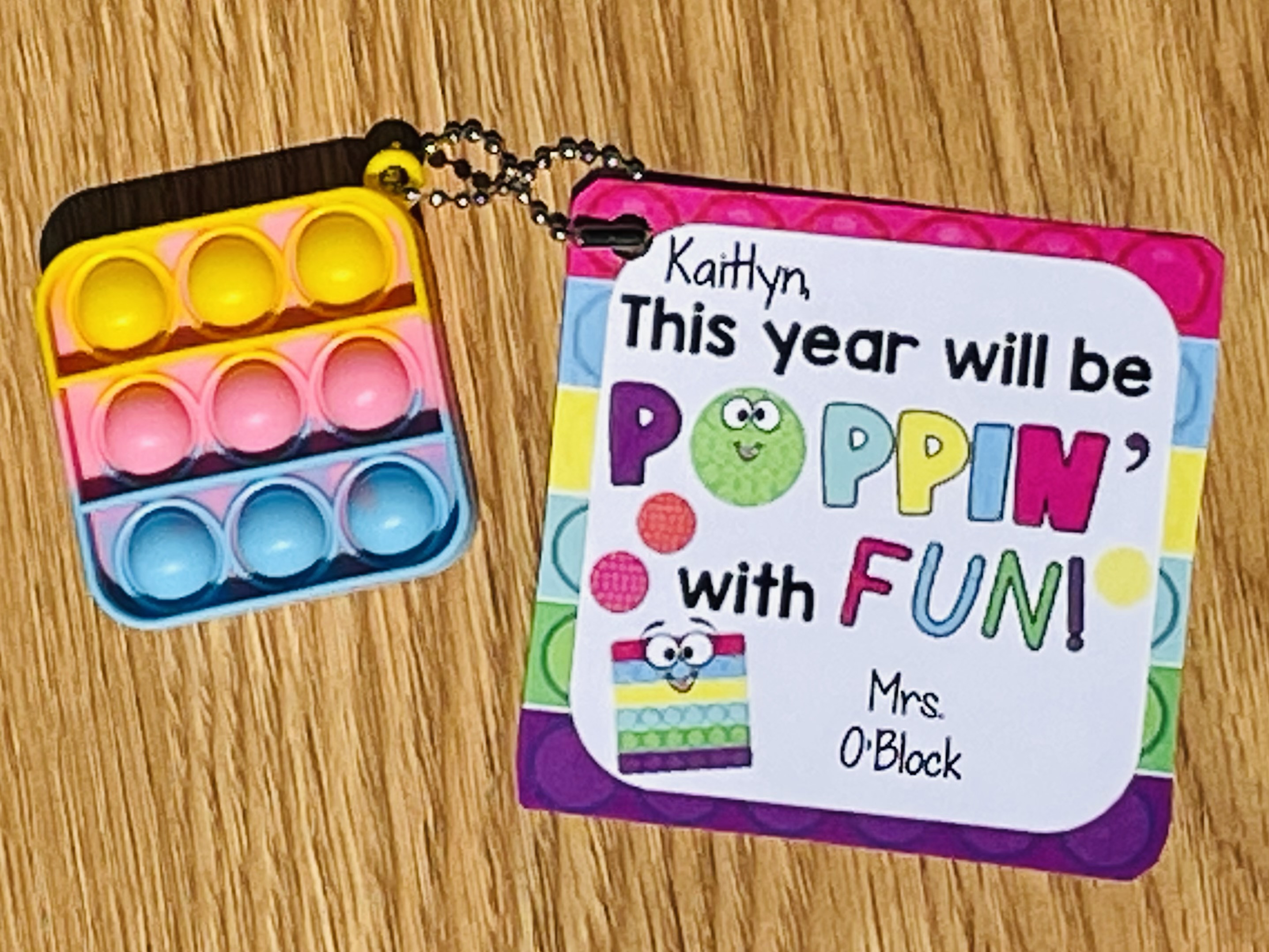 alt: A collection of colorful pop it fidget toys in various shapes and sizes.