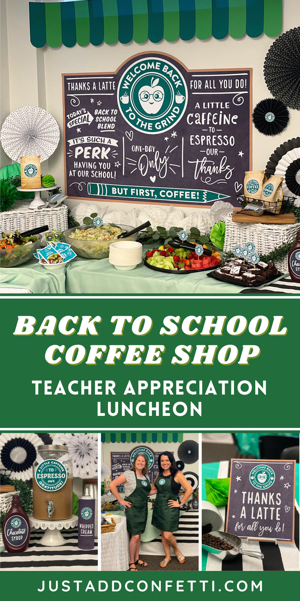 Back to school coffee shop teacher appreciation luncheon