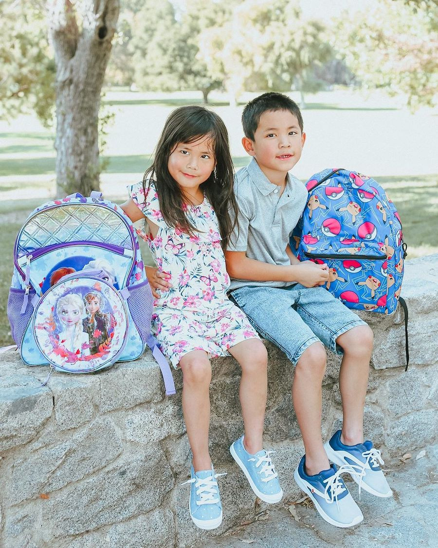 Backpack with tag