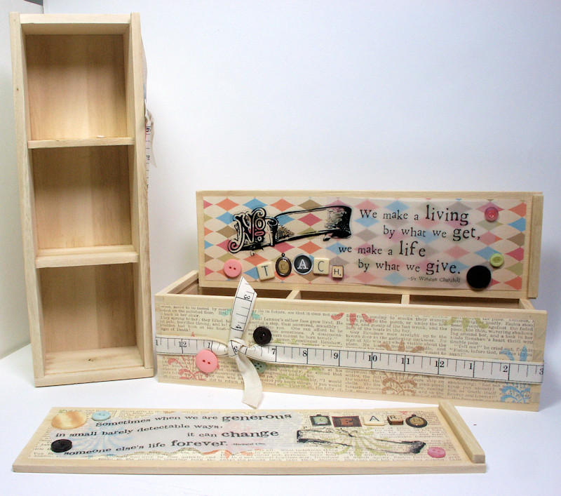 Decorated push pins with book covers and literary quotes