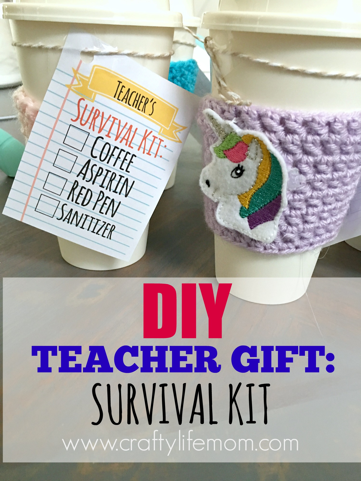 DIY Teacher Gift: Coffee Survival kit