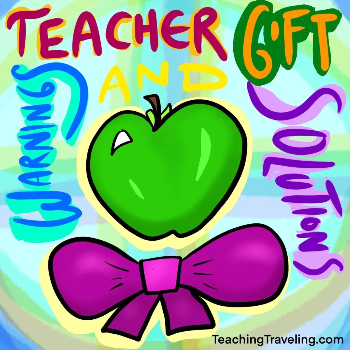 Personalized teacher gifts like handmade cards and artwork