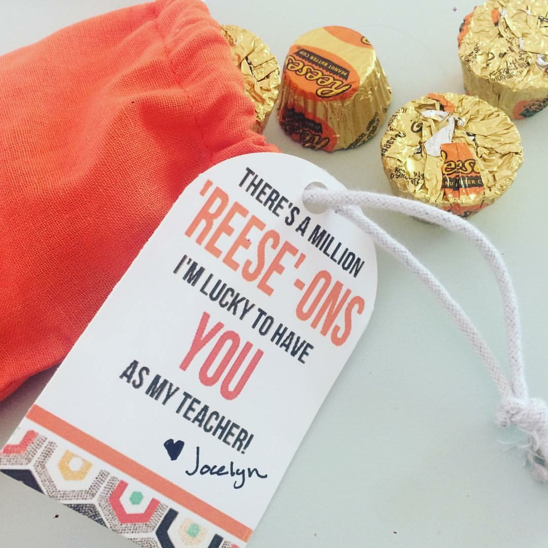 Reese's in a canvas bag