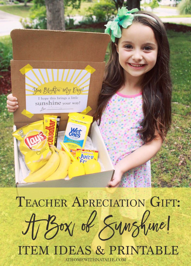 Sunshine Box filled with yellow items