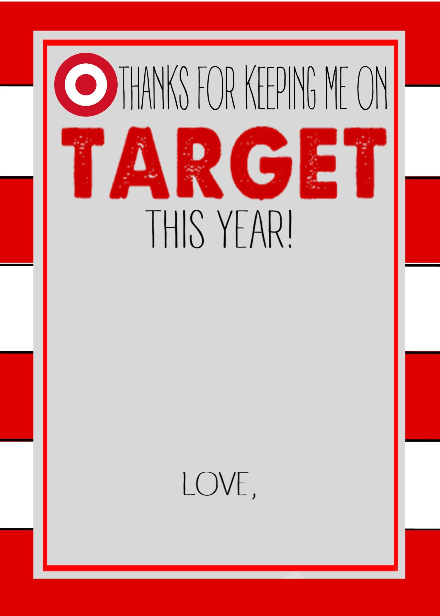 Target Gift Card Printable