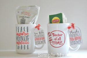Teacher Appreciation Mugs with Printable Tags