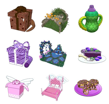 Webkinz pets, accessories, and virtual items
